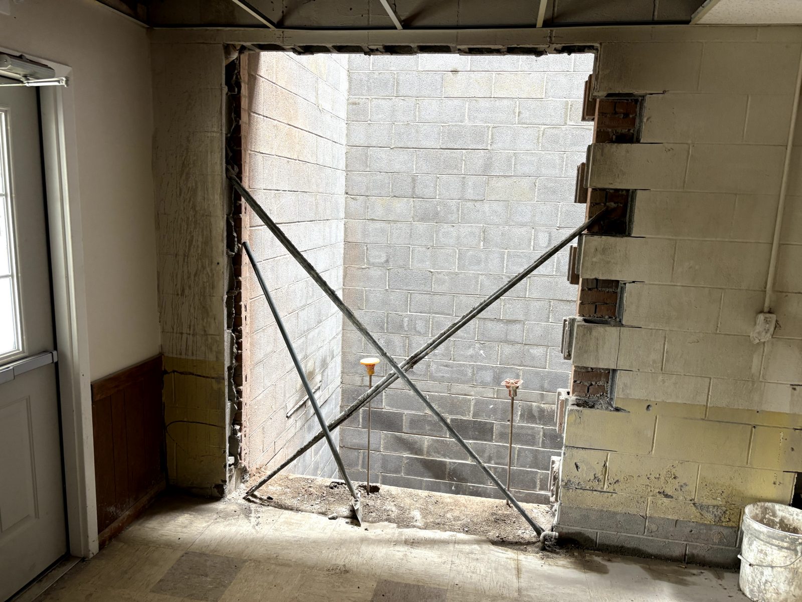 Photo from the Burton Post 459 accessibility project.